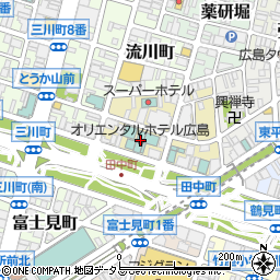 オリエンタルホテル広島周辺の地図