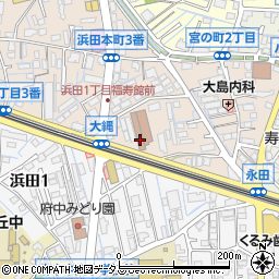 府中町役場　福寿館周辺の地図