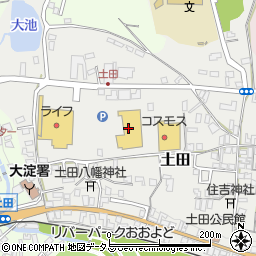 ホームセンターコーナン吉野大淀店周辺の地図