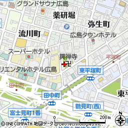 興禅寺ガレージ周辺の地図