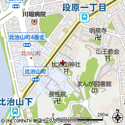 広島県広島市南区比治山町5周辺の地図