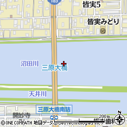 三原大橋周辺の地図