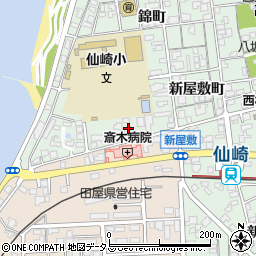 山口県長門市仙崎新屋敷町1214-3周辺の地図