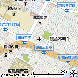 アルファリビング・広島観音本町周辺の地図