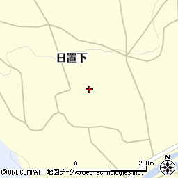 山口県長門市日置下周辺の地図