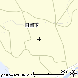 山口県長門市日置下周辺の地図