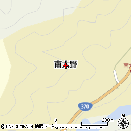 奈良県吉野町（吉野郡）南大野周辺の地図