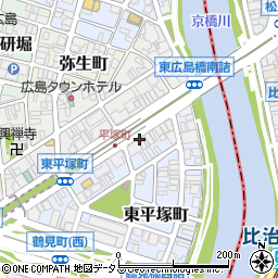 Ｙパーク東平塚駐車場周辺の地図