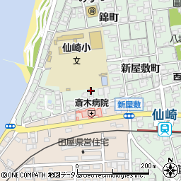 山口県長門市仙崎新屋敷町1213-3周辺の地図