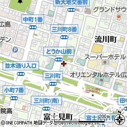 セブンイレブン広島三川町店周辺の地図