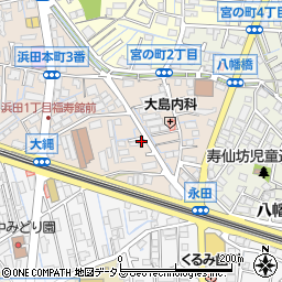 広島県安芸郡府中町浜田本町周辺の地図