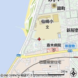 山口県長門市仙崎新屋敷町1223-2周辺の地図