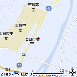 七日市公民館周辺の地図