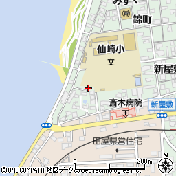 山口県長門市仙崎新屋敷町1223-1周辺の地図