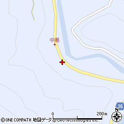 奈良県吉野郡東吉野村中黒112周辺の地図