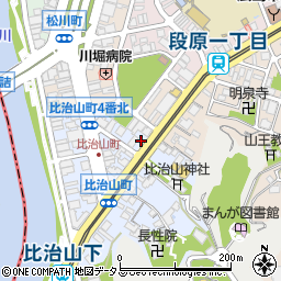 広島県広島市南区比治山町1-12周辺の地図