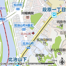 広島県広島市南区比治山町1-16周辺の地図