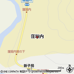 奈良県吉野町（吉野郡）窪垣内周辺の地図