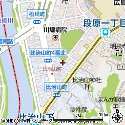 広島県広島市南区比治山町1周辺の地図