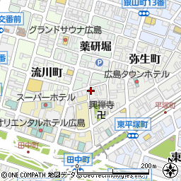 リパーク広島西平塚町第１２駐車場周辺の地図