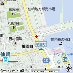 仙崎港線周辺の地図