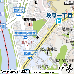 広島県広島市南区比治山町1-5周辺の地図