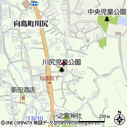 広島県尾道市向島町6195-1周辺の地図