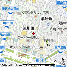 お好み焼き 越田 本店周辺の地図