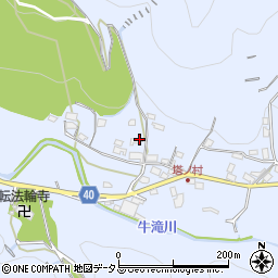 大阪府岸和田市大沢町周辺の地図