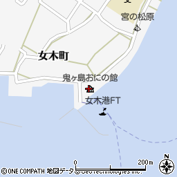 雌雄島海運株式会社　女木船客待合所周辺の地図