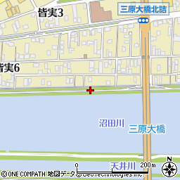 広島県三原市皆実6丁目18周辺の地図