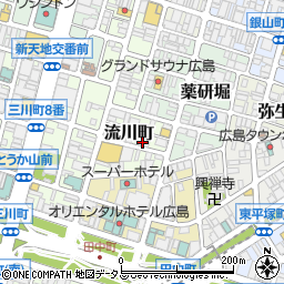 広島　居酒屋さくら　牡蠣・コウネ・ウニホーレン・喫煙・飲み放題周辺の地図
