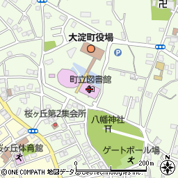 大淀町立図書館周辺の地図