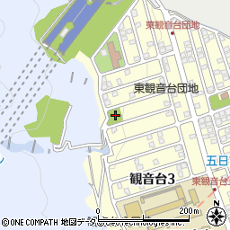 観音台北第２公園周辺の地図