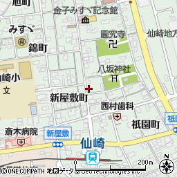 山口県長門市仙崎新屋敷町1335-2周辺の地図