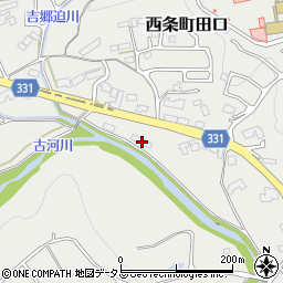 広島県東広島市西条町田口1893周辺の地図