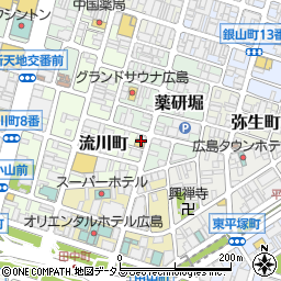 セブンイレブン広島薬研堀通り店周辺の地図