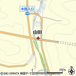 山口県萩市山田周辺の地図