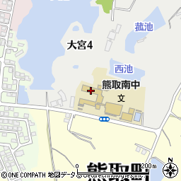 熊取町立熊取南中学校周辺の地図