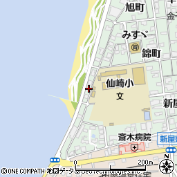 山口県長門市仙崎錦町1852周辺の地図