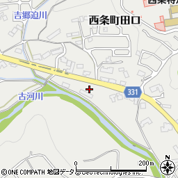 広島県東広島市西条町田口1890周辺の地図