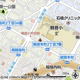 広島県広島市西区観音本町2丁目5周辺の地図