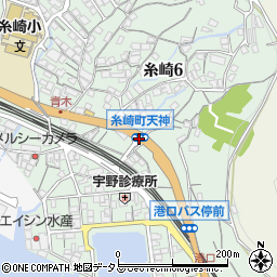 糸崎町天神周辺の地図