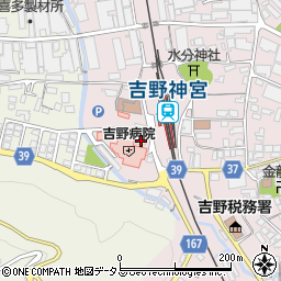 ＪＡならけん吉野郷周辺の地図