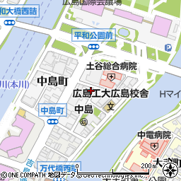 リパーク広島中島町第９駐車場周辺の地図