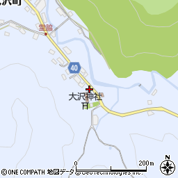 岸和田市立　大沢山荘周辺の地図