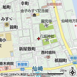 山口県長門市仙崎新屋敷町1333-1周辺の地図