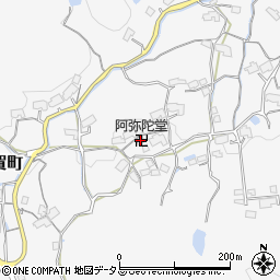 阿弥陀堂周辺の地図