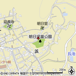 香川県高松市庵治町浜周辺の地図