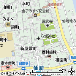 山口県長門市仙崎新屋敷町1333-5周辺の地図